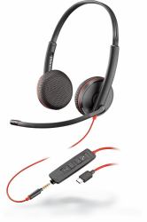 HP Poly Poly Blackwire C3225 Headset Wired Head-band Office/Call center USB Type-C Black 