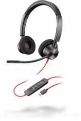 HP Poly Poly 3320 Headset Wired Head-band Calls/Music USB Type-C Black 
