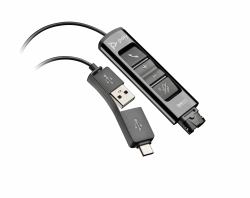 HP Poly DA85 USB to QD Black Adapter TAA 
