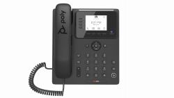HP Poly CCX 350 Business Media Phone for Microsoft Teams and PoE-enabled 