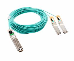 HPE InfiniBand HDR/Ethernet OSFP to 2xQSFP56 10m Splitter Active Optical Cable 