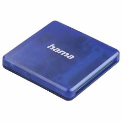 Hama USB 2.0 Multi Card Reader, SD/microSD/CF, blue 