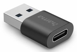 Hama USB Adapter, USB-A Plug - USB-C Socket, USB 3.2 Gen2, 10 Gbit/s 