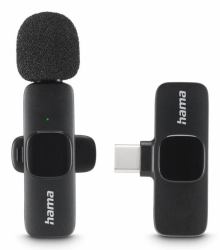 Hama Smart Wireless Black Lavalier/Lapel microphone 