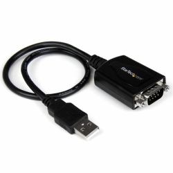StarTech.com 6ft [1.8m] 1-Port Professional USB to Serial Adapter Cable with COM Retention, USB to RS232 Adapter - TAA 