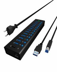 ICY BOX IB-AC6113 USB 3.2 Gen 1 [3.1 Gen 1] Type-B 5000 Mbit/s Black 