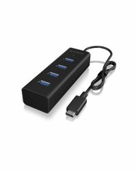 ICY BOX IB-HUB1409-C3 USB 3.2 Gen 1 [3.1 Gen 1] Type-C 5000 Mbit/s Black 