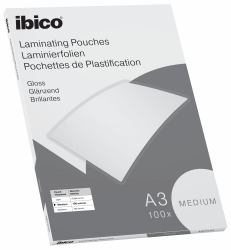 Ibico Basics Medium A3 Laminating Pouches 