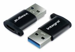 Integral USB3.0 TYPE-C TO TYPE-A CONVERTER ADAPTER - TWIN PACK RETAIL 