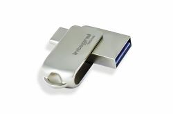 Integral 256GB USB3.0 DRIVE 360-C DUAL TYPE-C METAL UP TO R-150 W-30 MBS 