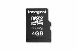 Integral 4GB MICRO SDHC MLC FLASH CL4 