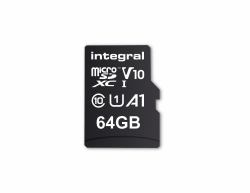 Integral 64GB MICRO SDXC UHS-1 U1 CL10 V10 A1 UP TO 100MBS READ 
