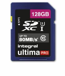 Integral 128GB SDXC CL10 UHS 1 U1 80 MB/S 