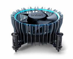 Intel Laminar RM1 Processor Air cooler Black, Blue 