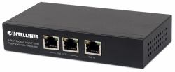Intellinet 2-Port Gigabit High-Power PoE+ Extender Repeater, IEEE 802.3at/af Power over Ethernet [PoE+/PoE], metal 
