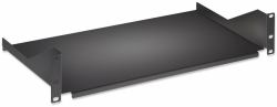 Intellinet 19" Cantilever Shelf, 2U, Fixed, Depth 400mm, Max 25kg, Black, Three Year Warranty 