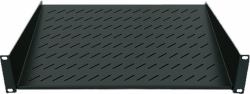 Intellinet 19" Cantilever Shelf, 1U, 2-Point Front Mount, 150mm Depth, Max 25kg, Black, Three Year Warranty 