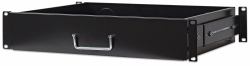 Intellinet 19" Drawer Shelf, 2U, Shelf Depth 350mm, Max 30kg, Black, Three Year Warranty 