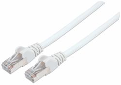 Intellinet Network Patch Cable, Cat6, 1m, White, Copper, S/FTP, LSOH / LSZH, PVC, RJ45, Gold Plated Contacts, Snagless, Booted, Lifetime Warranty 