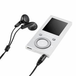 Intenso Video Scooter BT MP3 Player 64 GB – Bluetooth 5.0, 1.8" LCD Display, USB-C, microSD Card Reader, 18 hrs Battery Life, Music & Video Player, White 