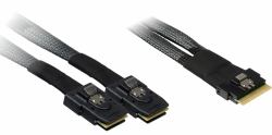 Inter-Tech 88885641 Serial Attached SCSI [SAS] cable 0.75 m 24 Gbit/s Black 