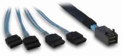 Inter-Tech SFF-8643 - 4x SATA/SAS 0.7 m 12 Gbit/s Blue 