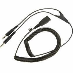 Jabra PC cord - QD to 2x3_5mm 