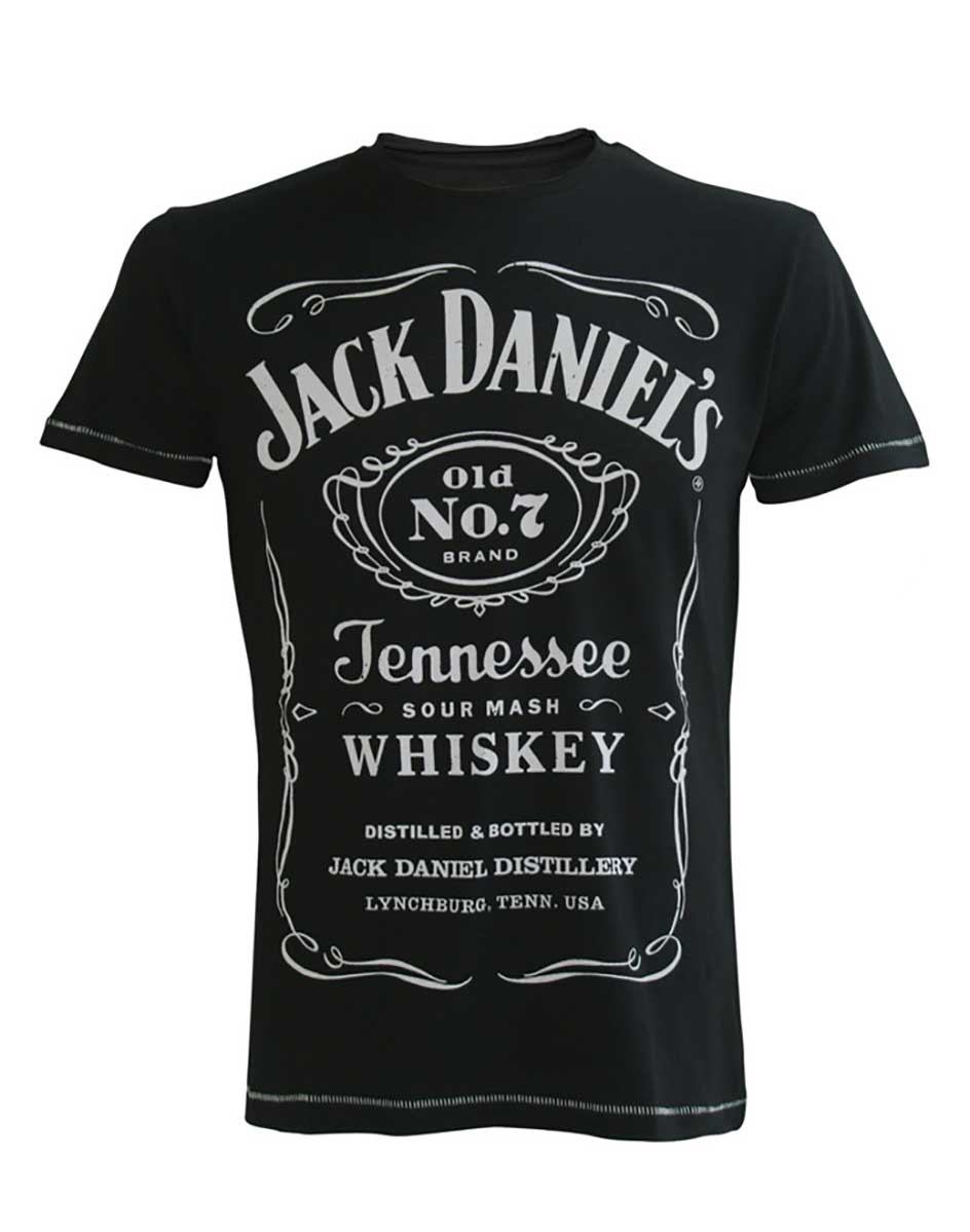 Jack Daniels Men’s Old No 7 Tennessee Whiskey Black T-Shirt XL