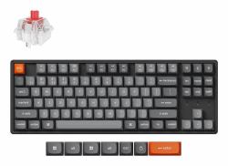 Keychron K8 Max keyboard Universal USB + RF Wireless + Bluetooth QWERTY Nordic Black  - foreign version