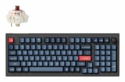 Keychron V5 Max keyboard Universal USB + RF Wireless + Bluetooth QWERTY UK English Black, Grey 