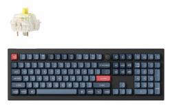 Keychron V6 Max keyboard Universal USB + RF Wireless + Bluetooth QWERTY UK English Black, Grey 