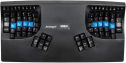 Kinesis Advantage2 Quiet LF Keyboard - Contoured Ergonomic UK Layout Keyboard Equipped with Cherry MX Quiet Red Mechanical Key Switches and the SmartSet Programming Engine - Black [3Years warranty]