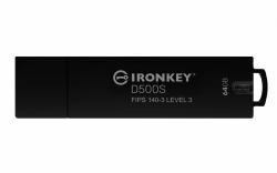 Kingston Technology IronKey 64GB D500S FIPS 140-3 Lvl 3 AES-256 