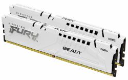 Kingston Technology FURY Beast 64GB 6000MT/s DDR5 CL30 DIMM [Kit of 2] White EXPO 