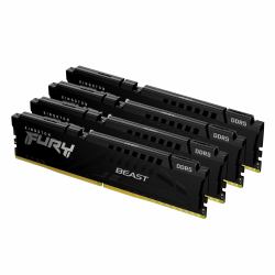 Kingston Technology FURY Beast 64GB 6000MT/s DDR5 CL40 DIMM [Kit of 4] Black XMP 