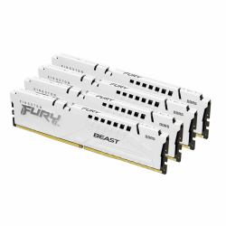 Kingston Technology FURY Beast 64GB 6000MT/s DDR5 CL40 DIMM [Kit of 4] White XMP 
