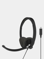 Koss CS300 USB Headphones Wired Head-band Office/Call center USB Type-A Black 