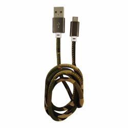 LC-Power LC-C-USB-MICRO-1M-5 USB cable USB A Micro-USB B Camouflage, Green 
