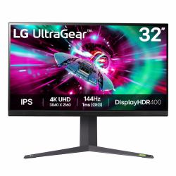 LG 32GR93U-B computer monitor 80 cm [31.5"] 3840 x 2160 pixels 4K Ultra HD LCD Black, Grey, Purple 