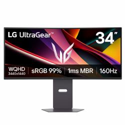 LG UltraGear™ G6 34G600A-B - 34-inch 160Hz WQHD Curved Gaming Monitor | 34-inch WQHD display / AMD FreeSync™ Premium 