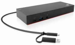Lenovo 40AF0135EU laptop dock/port replicator Wired Black 