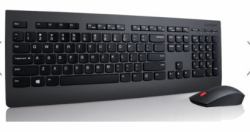 Lenovo 4X30H56796 keyboard Mouse included Universal RF Wireless QWERTY US English Black 
