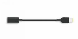 Lenovo 4X90U45346 USB cable 0.018 m USB-C Slim-tip Black 