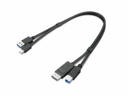 Lenovo 4X91D11453 USB cable USB 3.2 Gen 1 [3.1 Gen 1] 0.43 m USB A USB B Black 