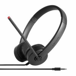 Lenovo Stereo Analog Headset Wired Head-band Office/Call center Black 