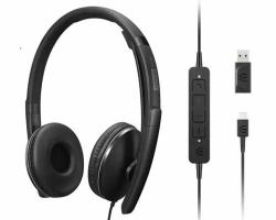 Lenovo 4XD1M39029 headphones/headset Wired Head-band USB Type-C Black 