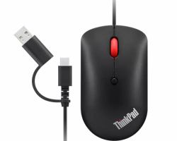 Lenovo 4Y51D20850 mouse Office Ambidextrous USB Type-C Optical 2400 DPI 
