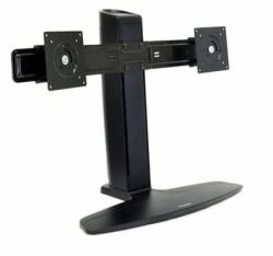 Lenovo Ergotron Neo-Flex Dual LCD LiftStand 24" 61 cm [24"] Desk Black 