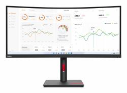 Lenovo ThinkVision T34w-30 computer monitor 86.4 cm [34"] 3440 x 1440 pixels Wide Quad HD LED Black 