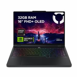 Lenovo Legion Pro 5 16AFR10 AMD Ryzen™ 9 9955HX Laptop 40.6 cm [16"] WQXGA 32 GB DDR5-SDRAM 1 TB SSD NVIDIA GeForce RTX 5070 Wi-Fi 7 [802.11be] Windows 11 Home Black English  - UK version
